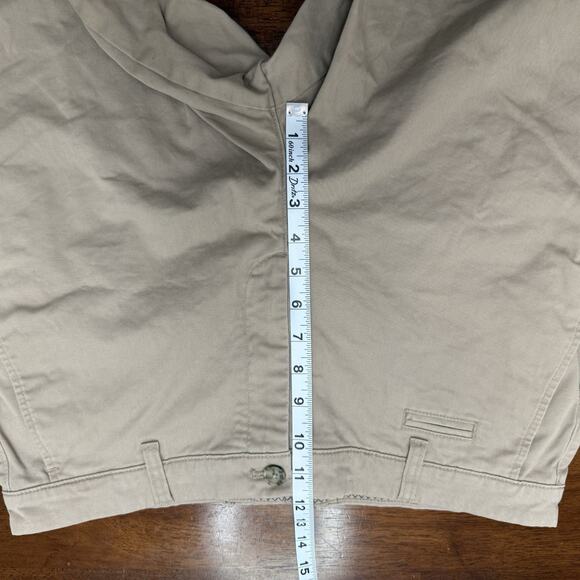 Johnnie O Neal Stretch Cotton Twill Chino Khaki Shorts Men's Size 36 Casual - Picture 9 of 10